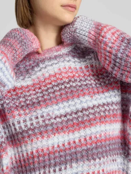 Sweter z dzianiny z okrągłym dekoltem model SIMONE' Jjxx