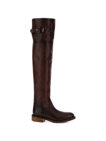 Botine Miu Miu din piele maro
