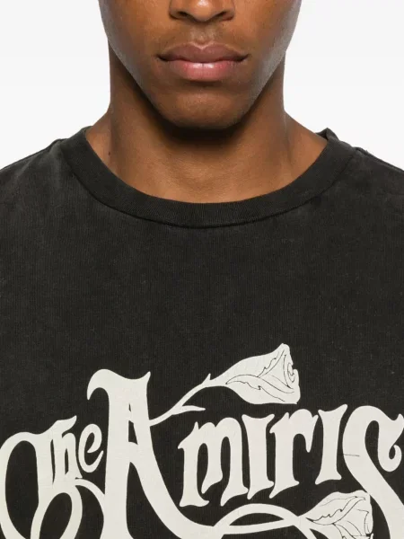Tricou Amiri cu imagine negru
