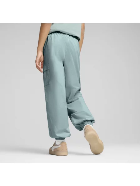 PUMA Młodzieżowe bojówki BUTTERFLY VIBE Odzież zielony