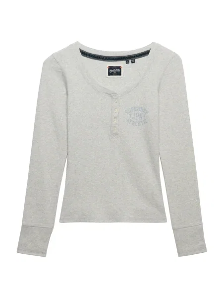 Superdry & Co Tričko Athletic světlemodrá / melír šedý