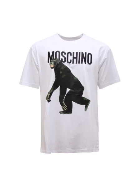 Haftowana koszulka Moschino biała