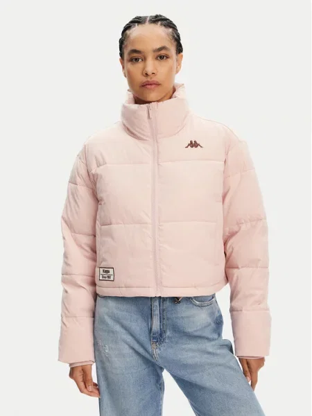 Kappa Μπουφάν χειμωνιάτικο Authentic Gasita Oversize ροζ