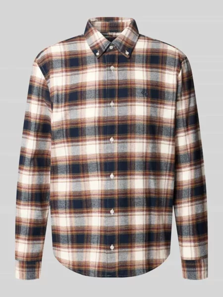 Koszula casualowa o kroju regular fit z kołnierzykiem typu button down Mcneal granatowa