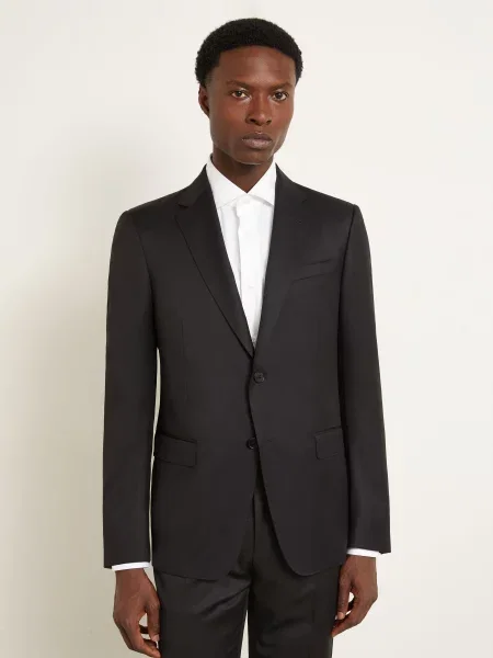 Zegna Oblek Slim Fit černá