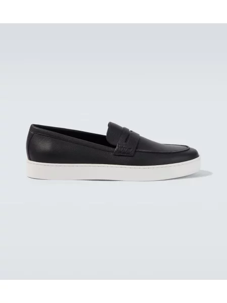 Pantofi loafer Manolo Blahnik din piele negru