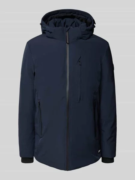 Parka o kroju regular fit z kapturem model ‘HARWICK’ Cars Jeans granatowa