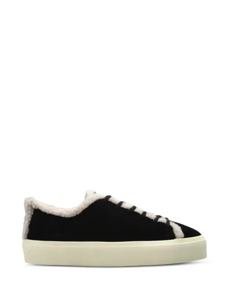 Sneakers Inuikii από δέρμα προβάτου μαύρο