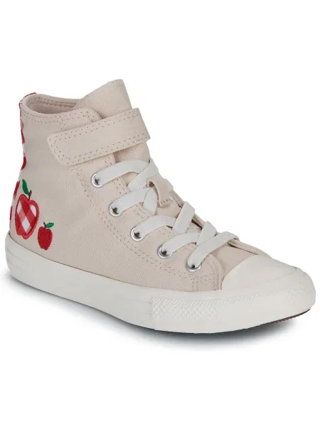Členkové topánky Converse biela