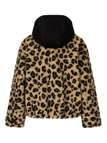 Geacă Studio Tomboy cu glugă cu model leopard