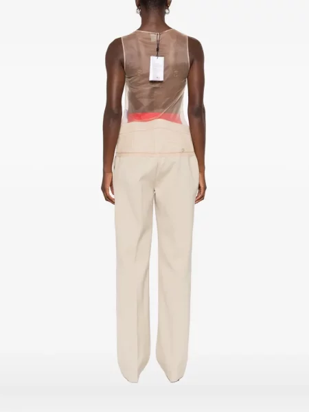 Top Courreges cu imagine din tul