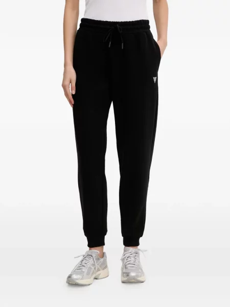 Pantaloni Guess alergare cu cordon negru
