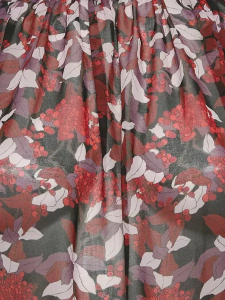 Bluză Giamba cu model floral cu imagine roșu