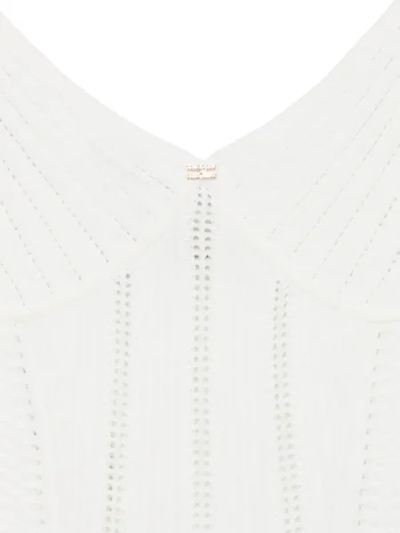 Body Elisabetta Franchi cu nervuri alb