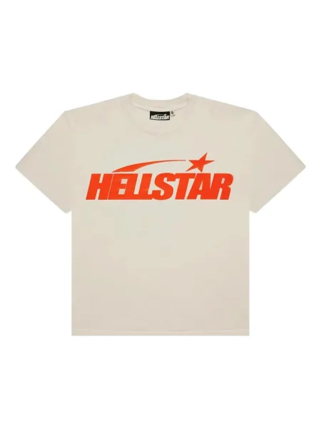 Klasické tričko Hellstar s potiskem bílé