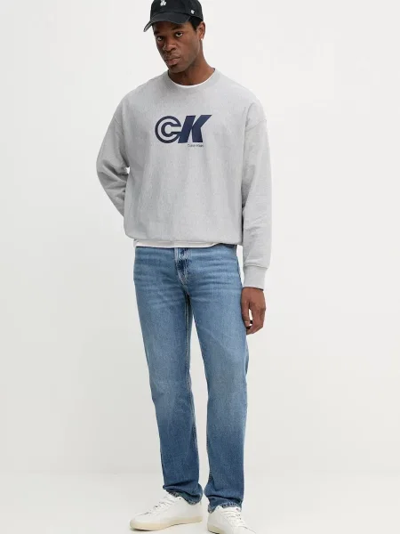 Kavbojke Calvin Klein Jeans modra