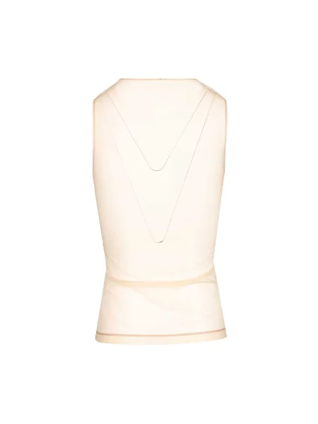 Top Courreges tiulowy biały