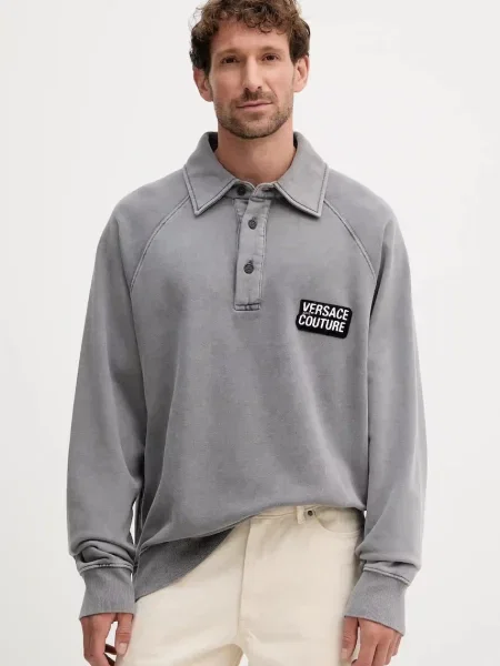 Versace Jeans Couture hanorac de cu imprimeu gri