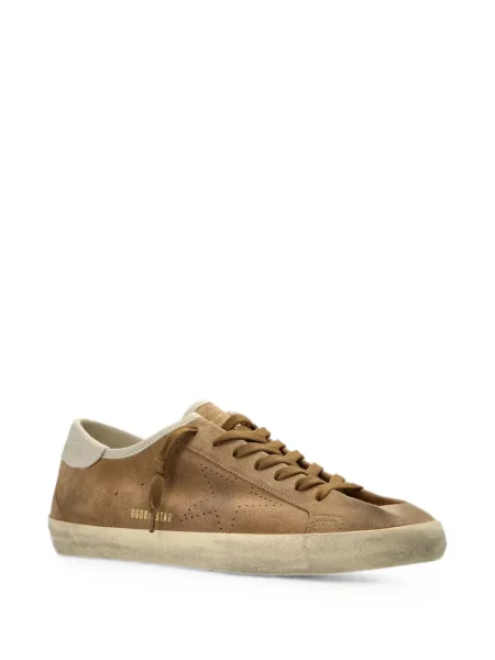 Маратонки Golden Goose с протрити краища кафяво