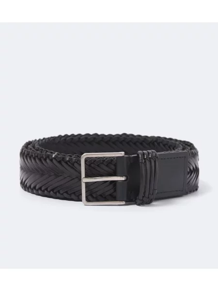 Cu centură curea The Row din piele negru