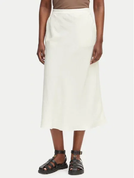 Gant Fustă midi alb