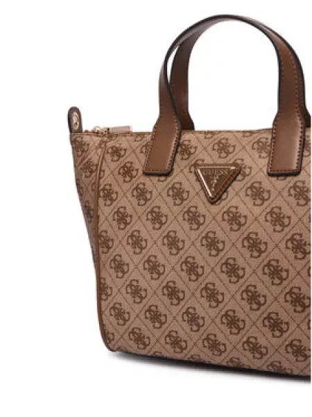 Torbica Guess Adrian Logo Travel smeđa