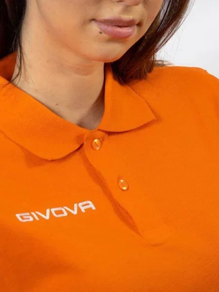 Koszulka polo Givova Polo Cotone Piquet Summer Orange pomarańczowa