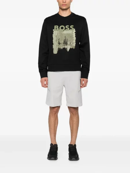 Hanorac Boss cu imagine negru