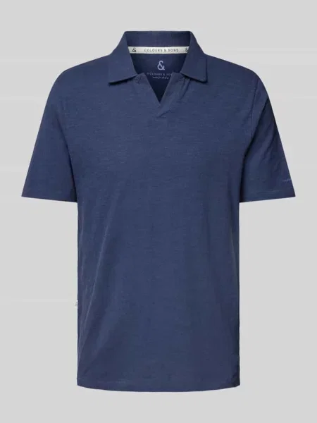 Koszulka polo o kroju slim fit z kołnierzem z połami Colours & Sons