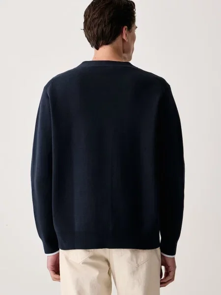 Calvin Klein Jeans kardigan z bawełną granatowy