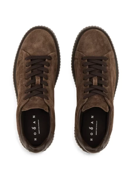 Sneakerși Hogan cu dungi maro