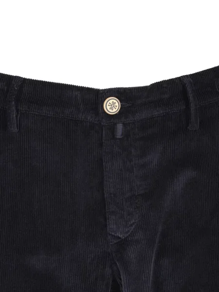 Pantaloni Jacob Cohën de catifea cord albastru