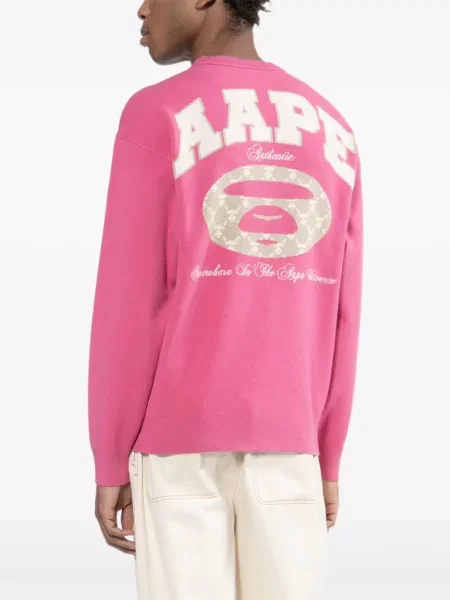 Hanorac Aape By A Bathing Ape cu imagine roz