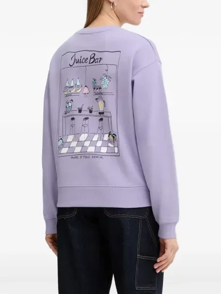 Pulover Marc O'polo cu imagine violet
