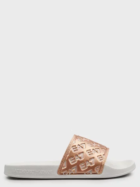 Шльопанці Ea7 Emporio Armani золоті