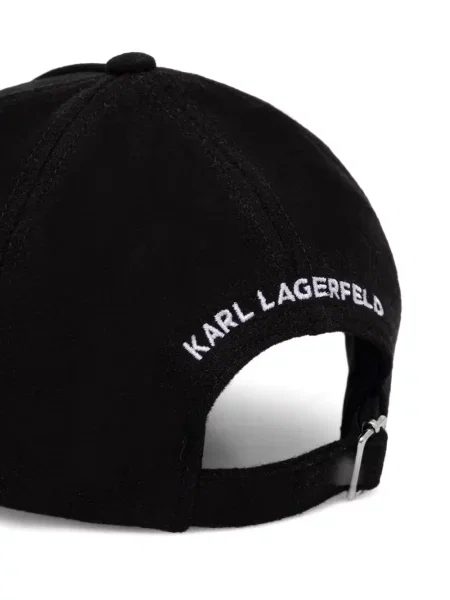 Șapcă Karl Lagerfeld cu broderie negru