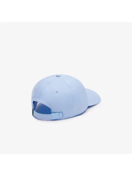 Lacoste Regulowana Czapka Unisex Z Diagonalu Z Bawełny Organicznej niebieska