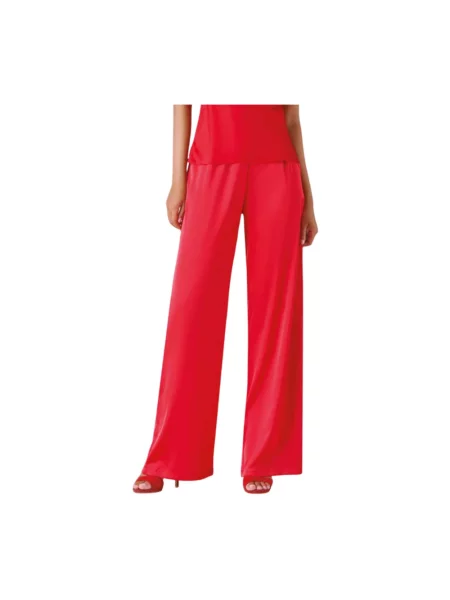 Spodnie Hanita dzwony czerwone