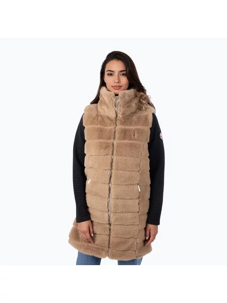 Vestă pentru femei Aulp Carra Faux Fur taupe