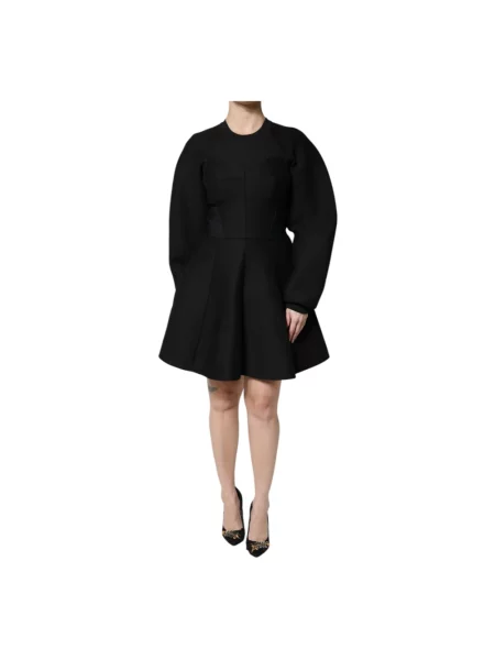 Sukienka mini Dolce And Gabbana w kształcie litery A czarna