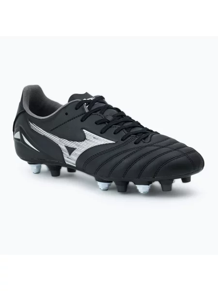 Încălțăminte de fotbal pentru bărbați Mizuno Morelia Neo IV Pro MIX black/galaxy silver negru
