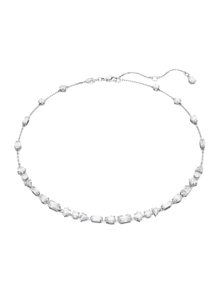Naszyjnik Swarovski z dżetami szary