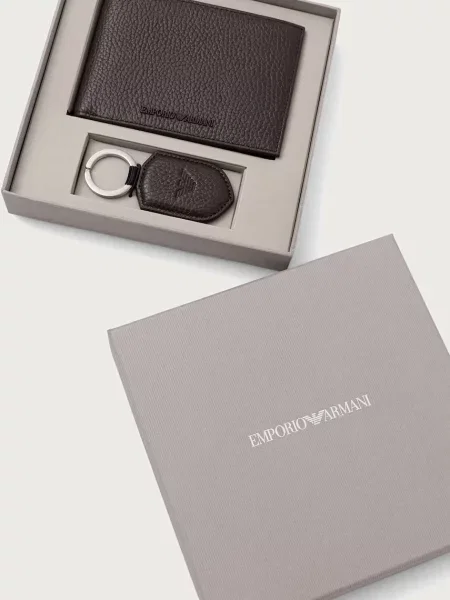 Кожаный кошелек Emporio Armani