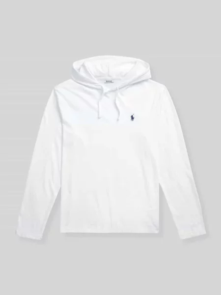 Bluza z kapturem o kroju regular fit z czystej bawełny Polo Ralph Lauren biała