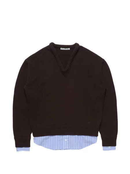 Pulover Acne Studios de lână maro