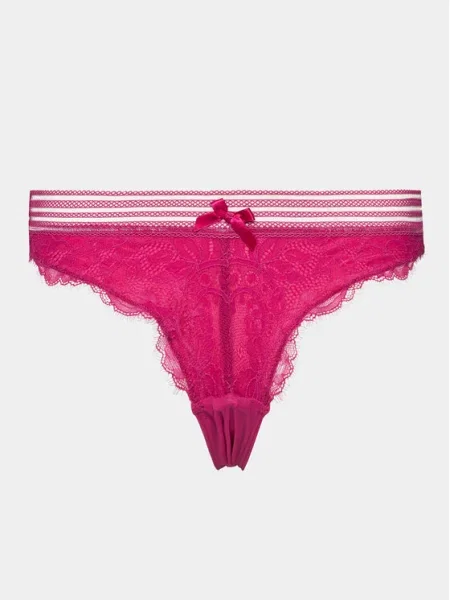 Hunkemöller Дамски бикини тип бразилиана Saffron розов