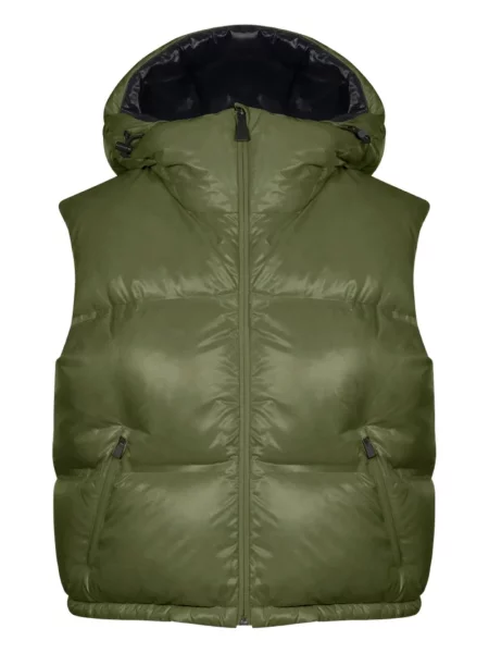 Vestă Aztech Mountain cu glugă verde