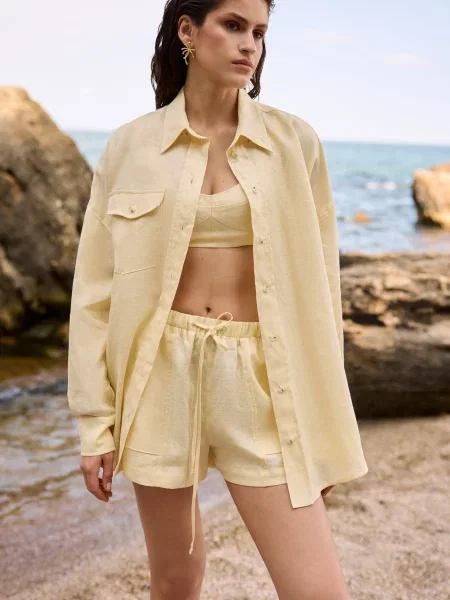 Лляна Сорочка Gepur жовтий