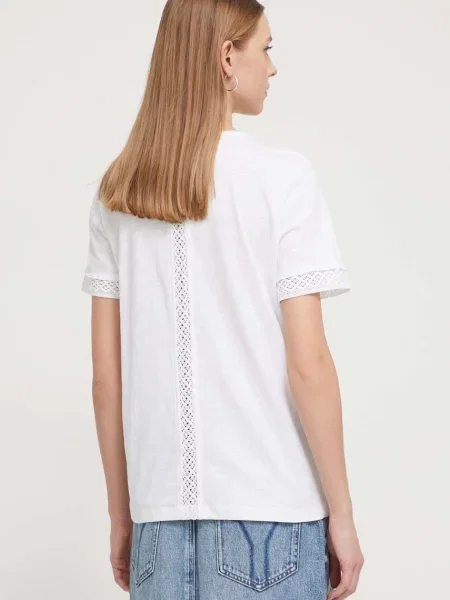 Desigual póló női fehér fekete