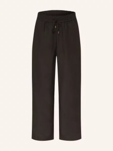 Phase Eight Spodnie Z Marlowej Tkaniny Rowan Z Lnem schwarz czarne